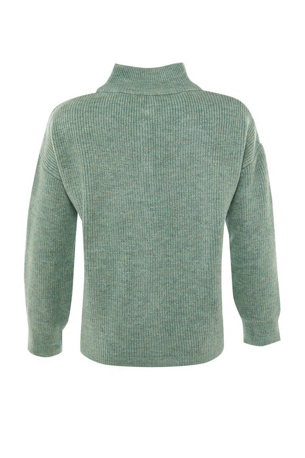 Mint Yumusak Dokulu Fermuarl? Triko Kazak TWOAW20XS0009