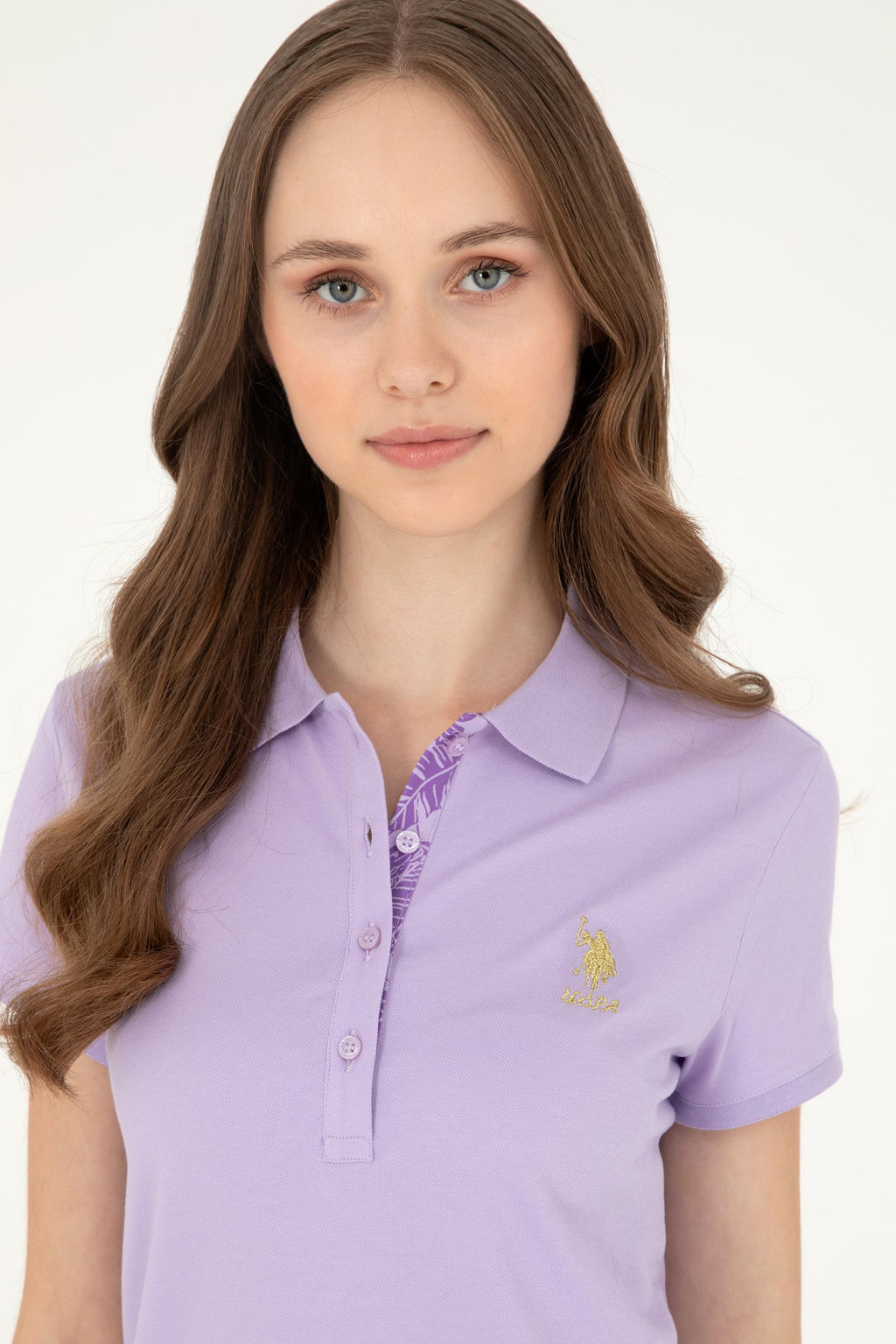 Женская сиреневая базовая футболка Неожиданная скидка в корзине - U.s. polo assn фото 2