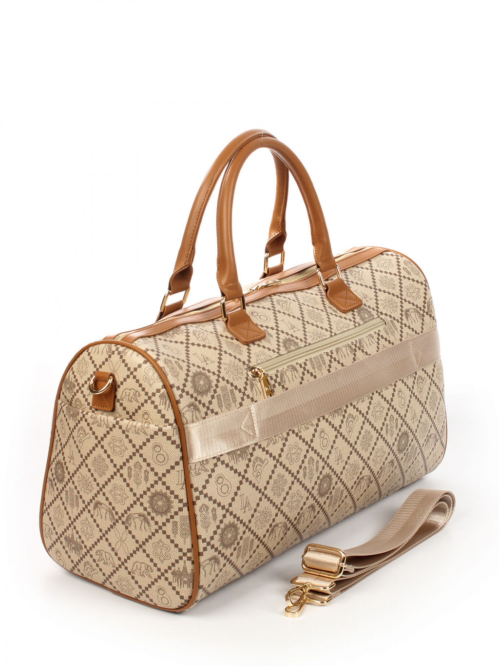 LACCOMA сумка АС89008-Россия-бежевый эко кожа хлопок