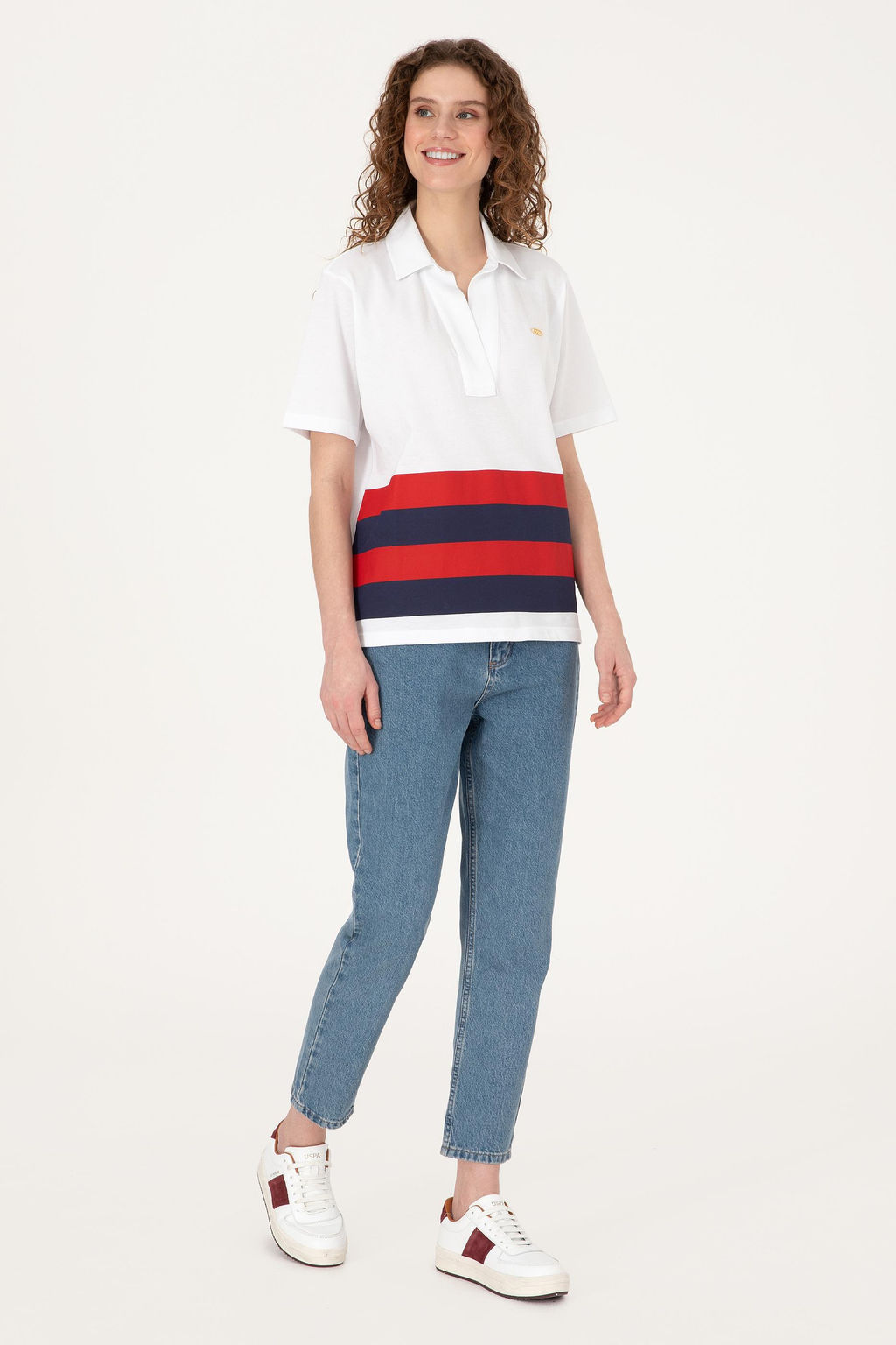 Kad_n Beyaz Ti__rt - U.s. polo assn фото 4