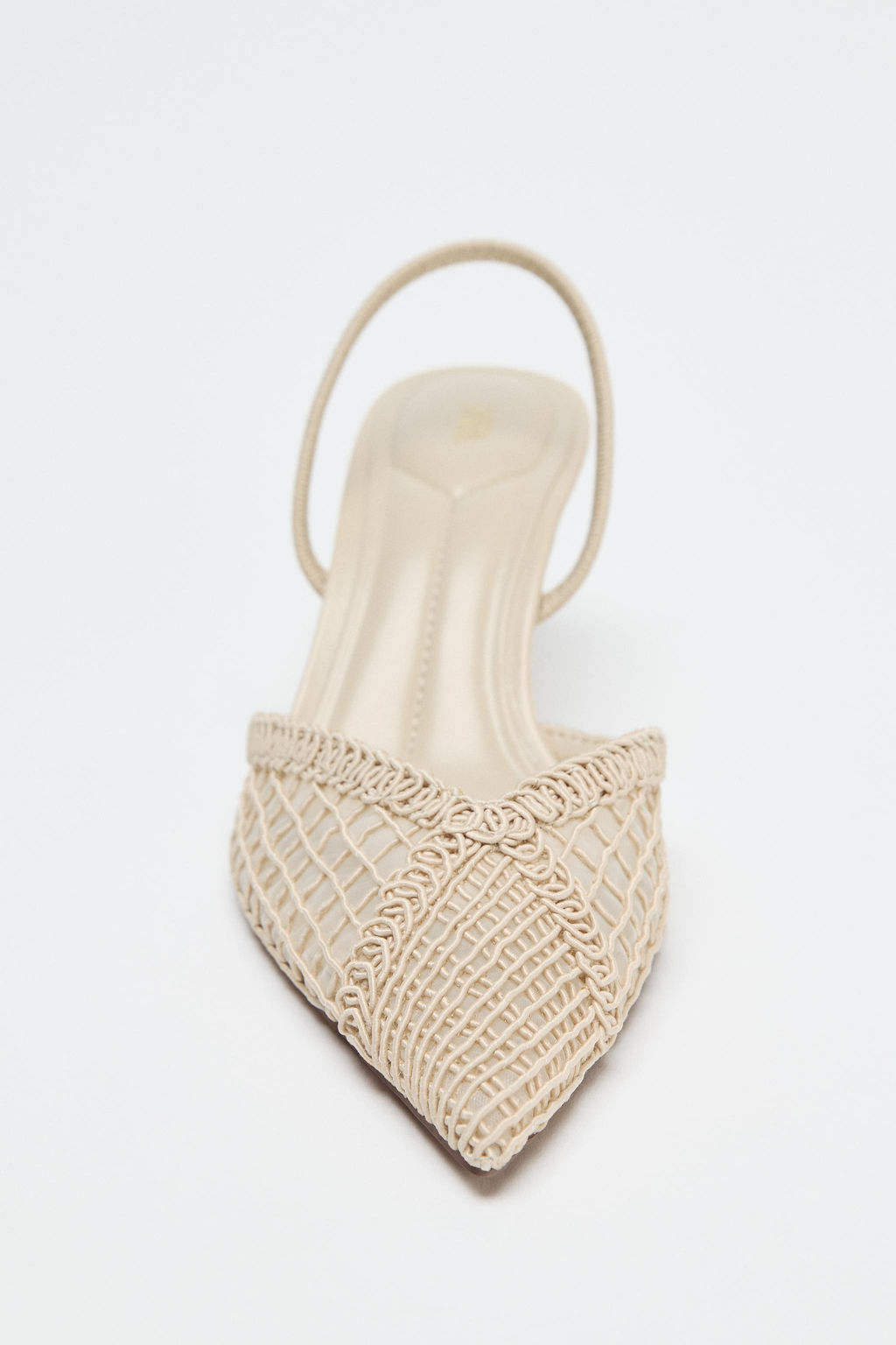 BRAIDED SLINGBACK HEELS - Zara фото 11