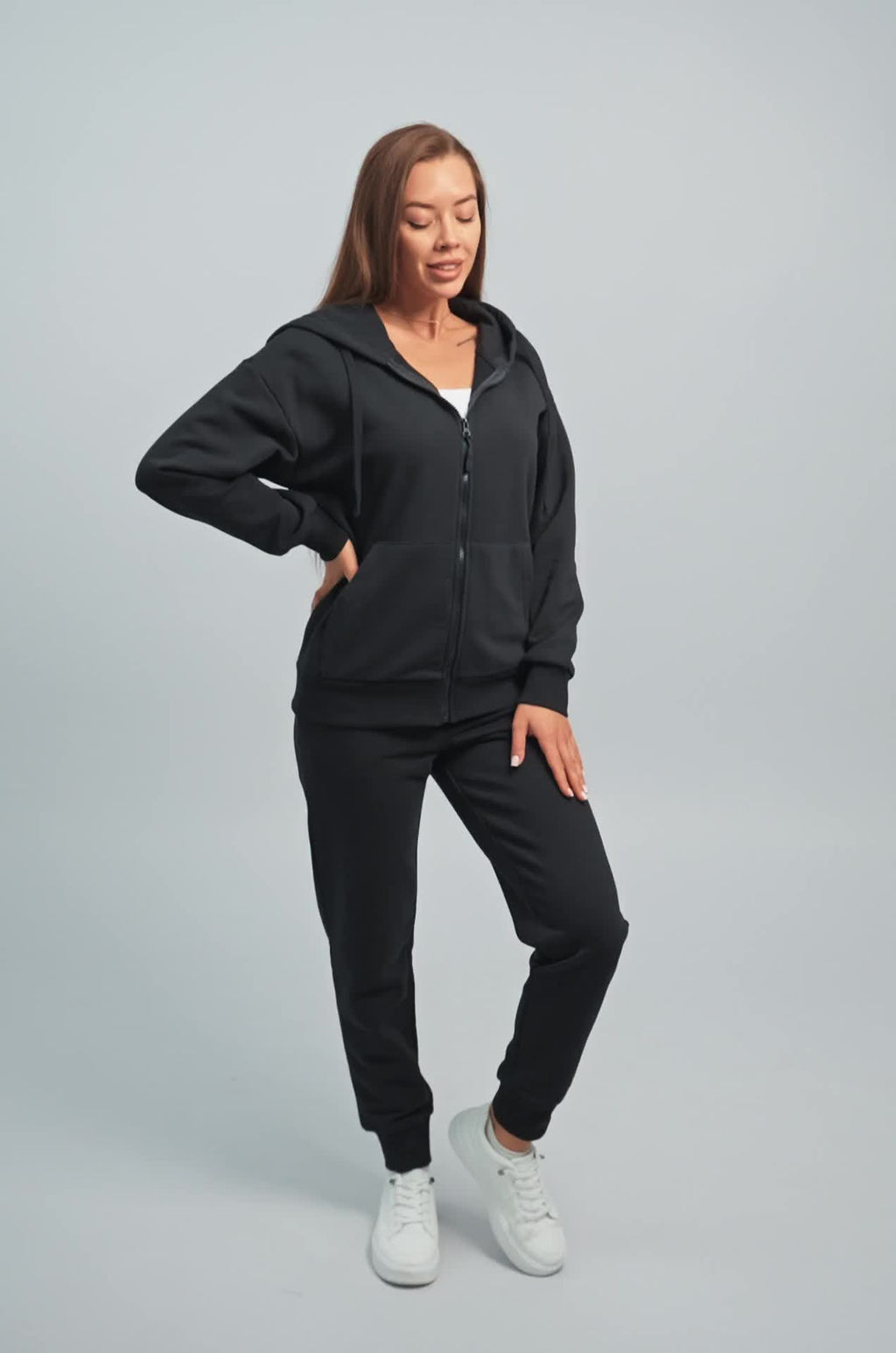 Женский спортивный костюм из футера трехнитки Happyfox - Happy fox фото 2