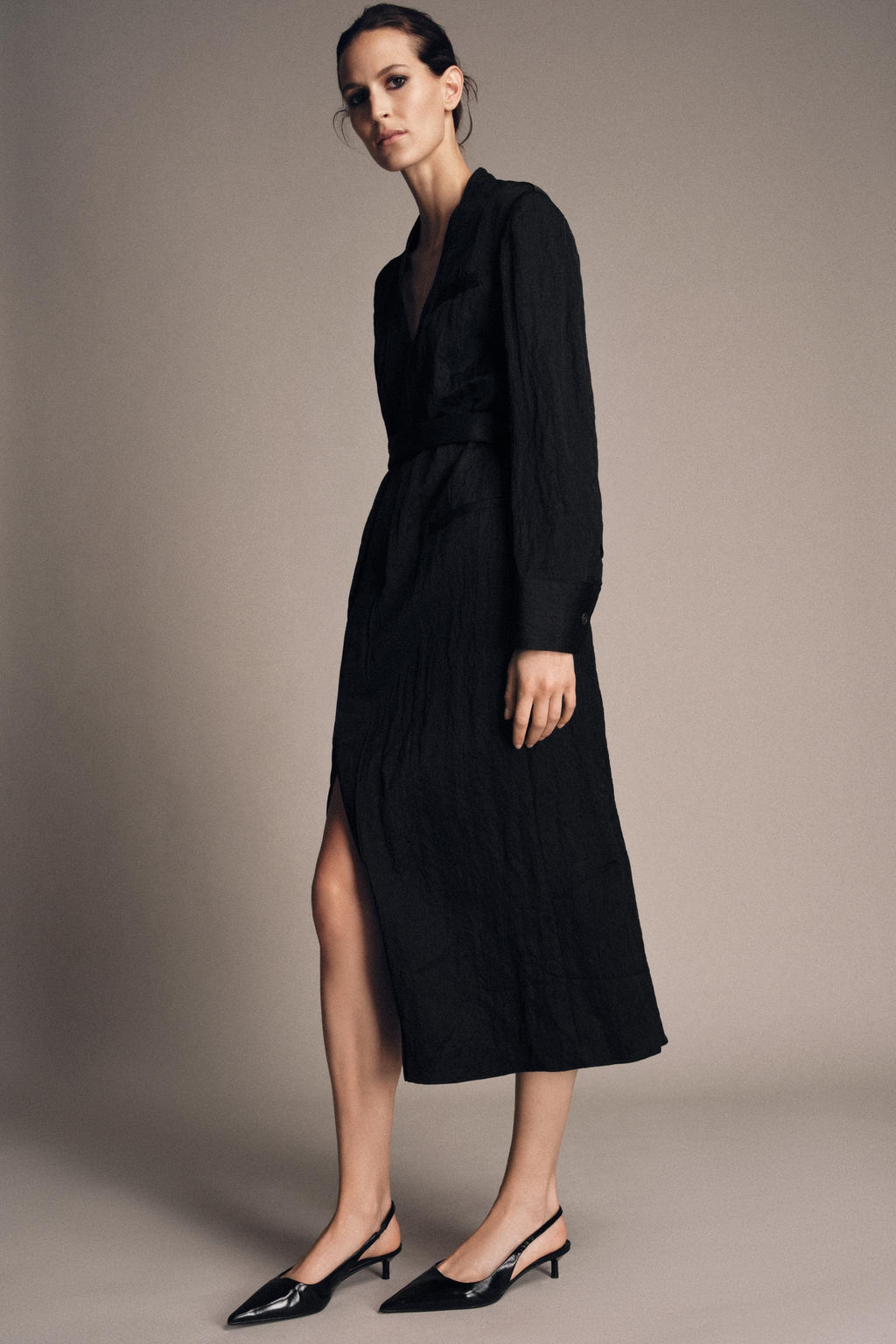 ZW COLLECTION LIMITED EDITION CRINKLED SATIN DRESS