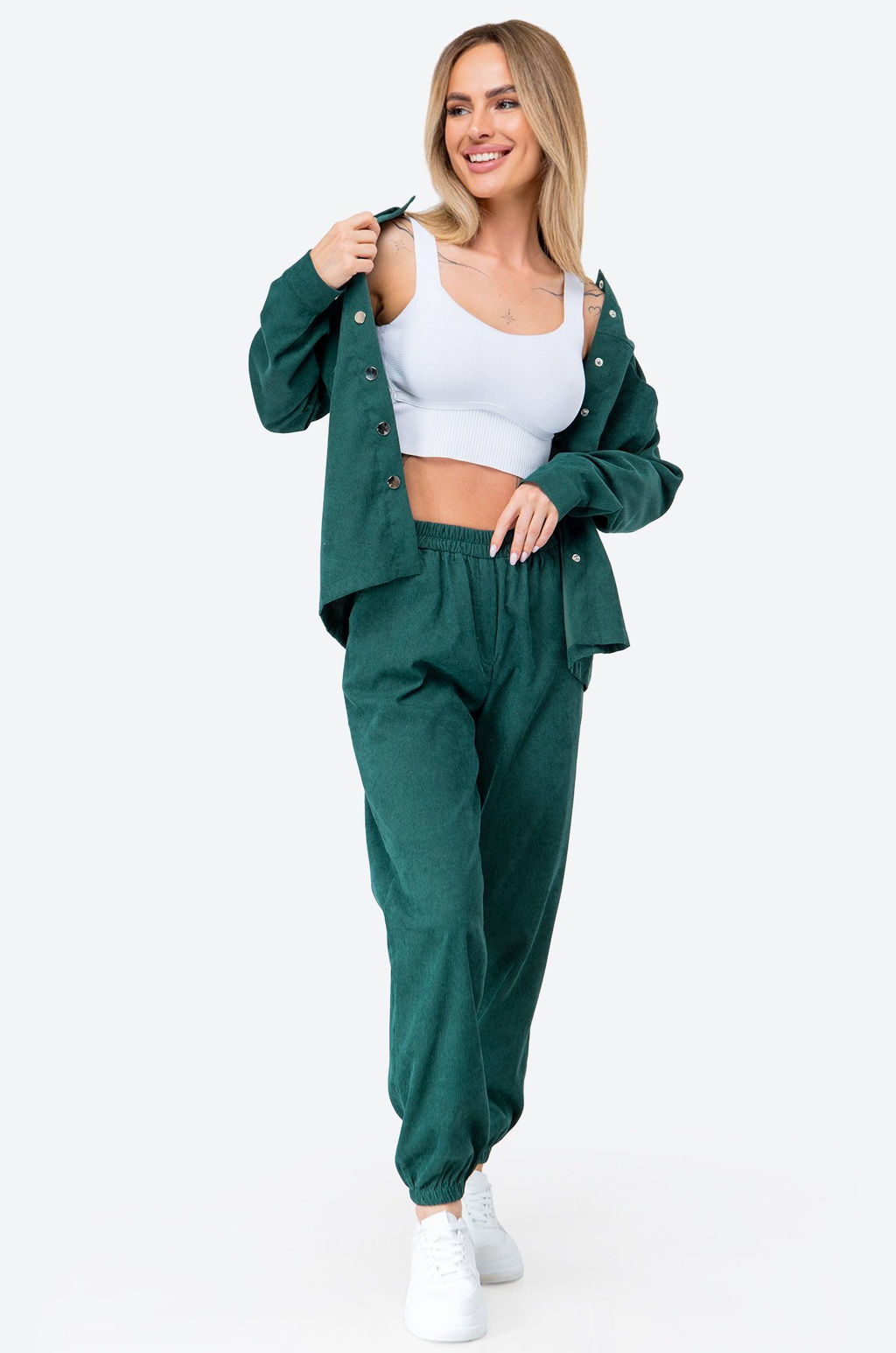 Женский вельветовый костюм с брюками джоггерами Happyfox - Happy fox фото 14