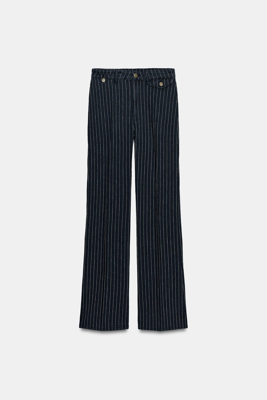JEANS ZW COLLECTION FLARE TIRO ALTO RAYAS / Azul - Zara фото 6