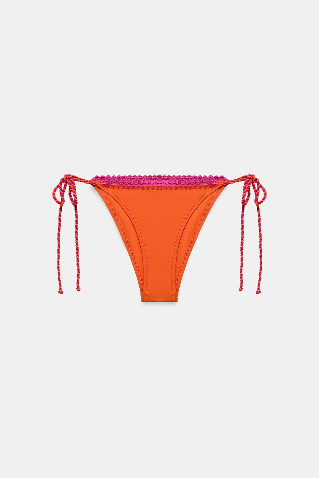 BRAGUITA BIKINI CROCHET LAZADAS / Naranja - Zara фото 4