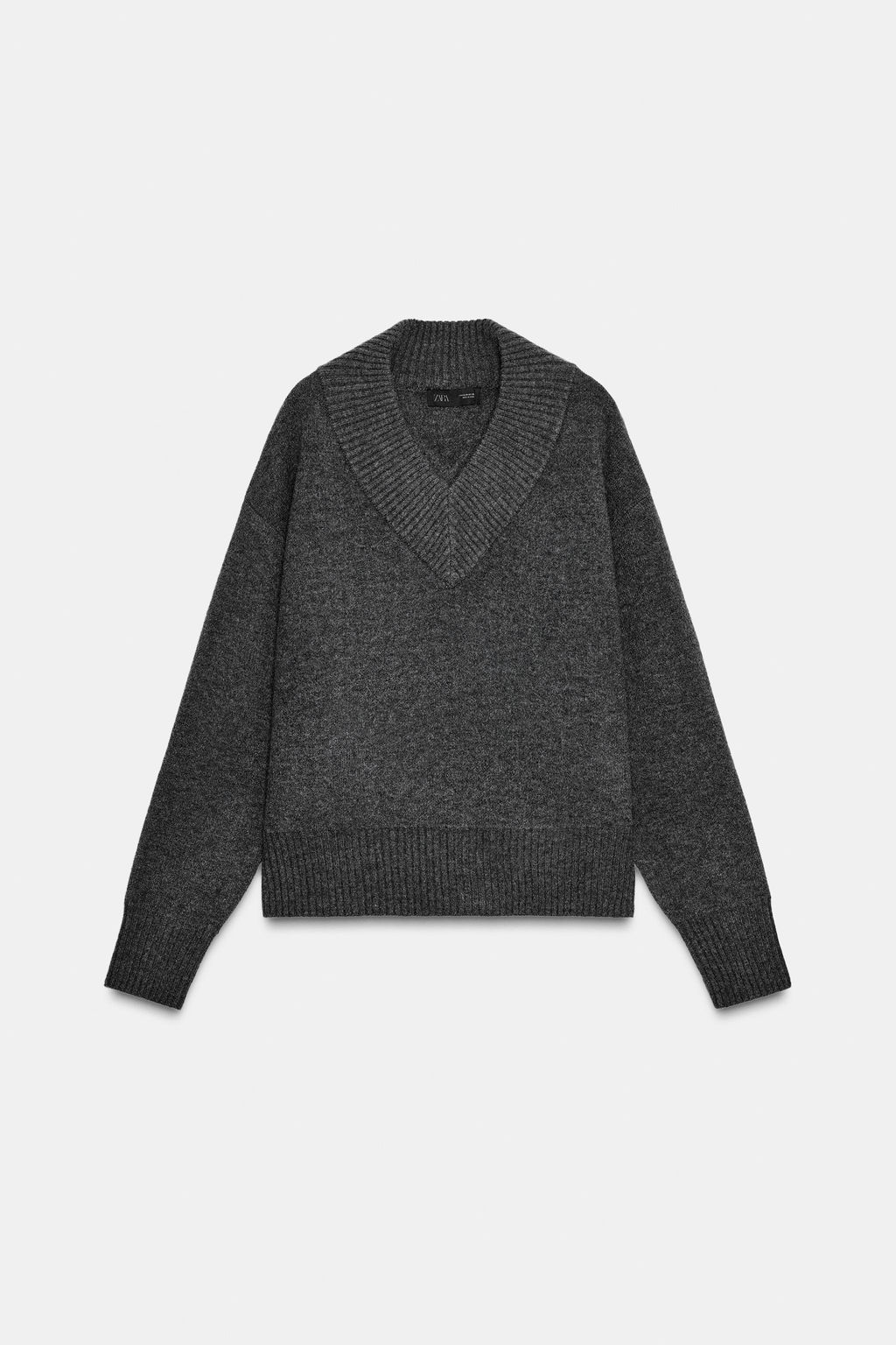 KNIT V-NECK JUMPER - Zara фото 14