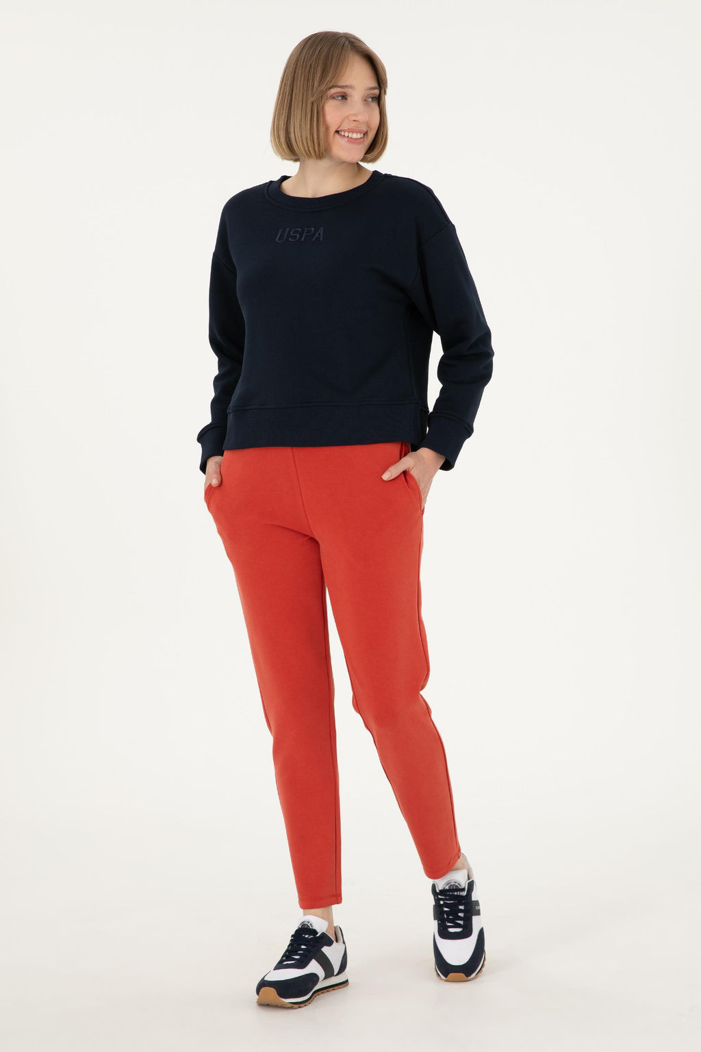 Женский темно-синий свитшот Неожиданная скидка в корзине - U.s. polo assn фото 4