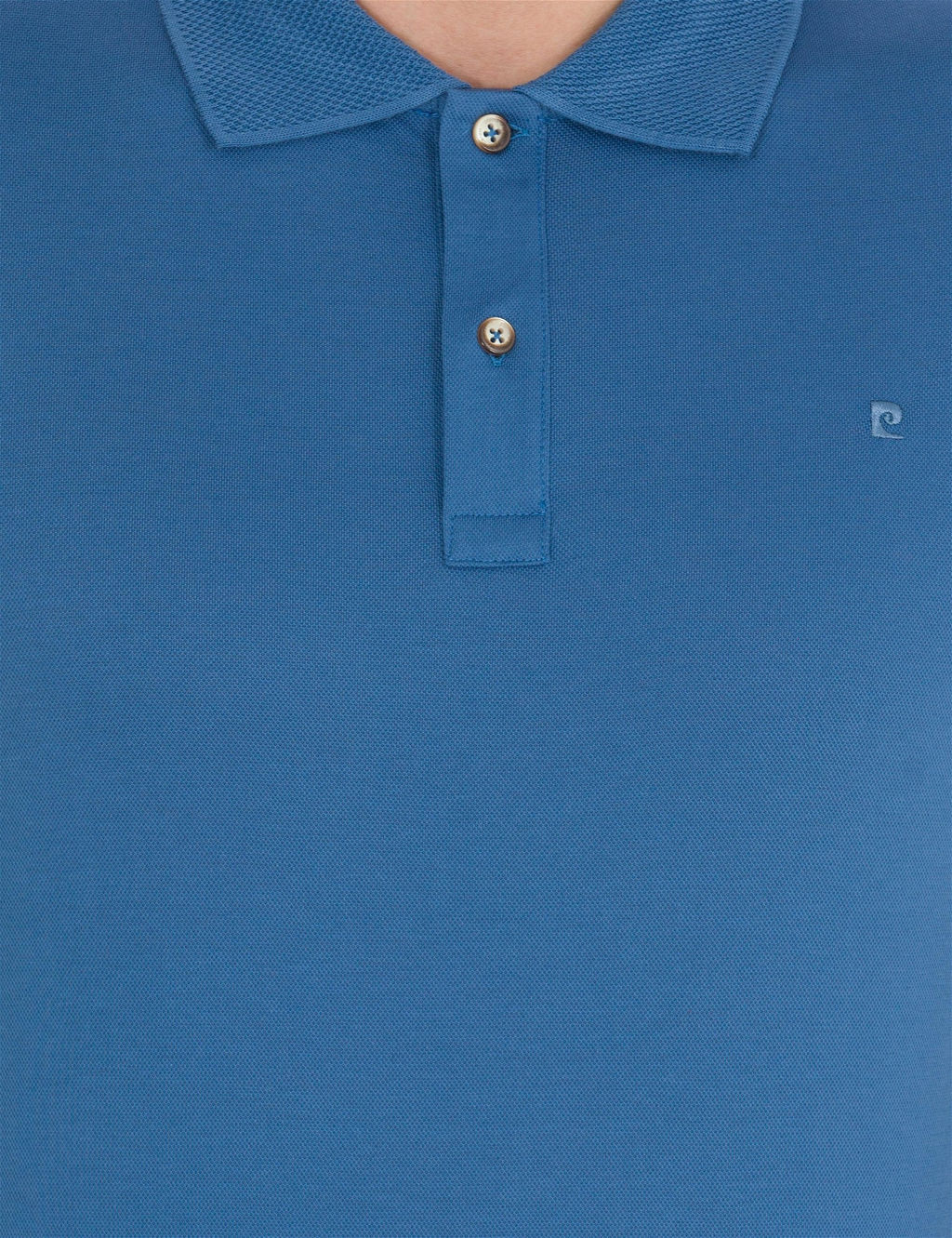 Koyu Mavi Slim Fit Polo Yaka Merserize Ti__rt - Pierre cardin фото 6