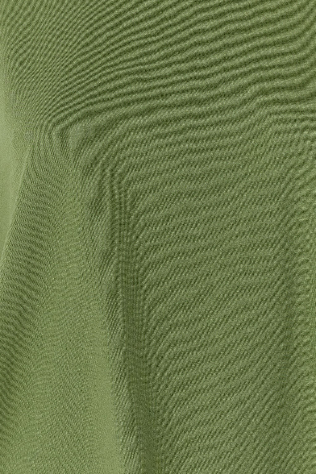 Haki %100 Pamuk Duble Kol Asimetrik Boyfriend Orme T-Shirt TWOSS20TS0828