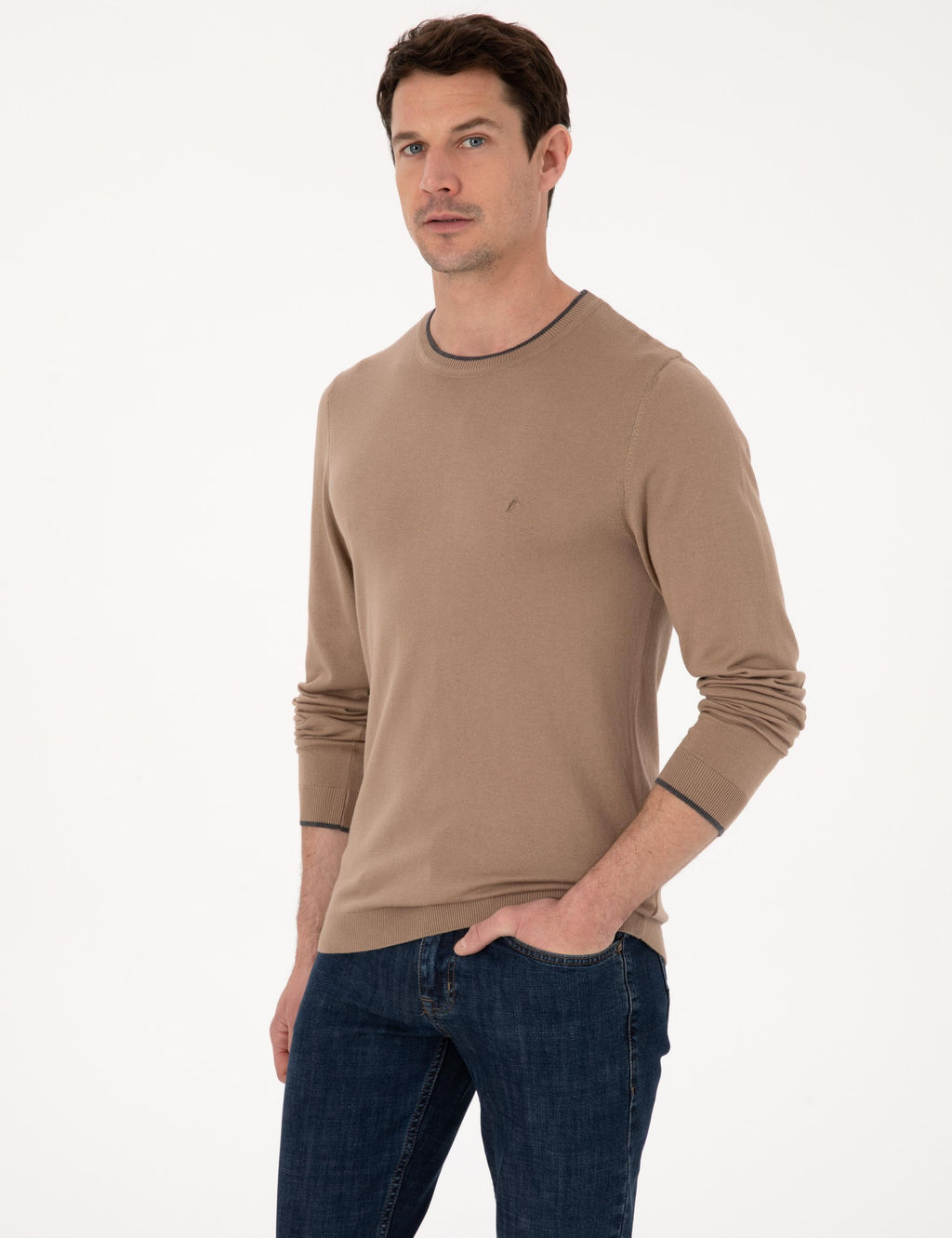 Camel Slim Fit Kazak - Cacharel фото 3