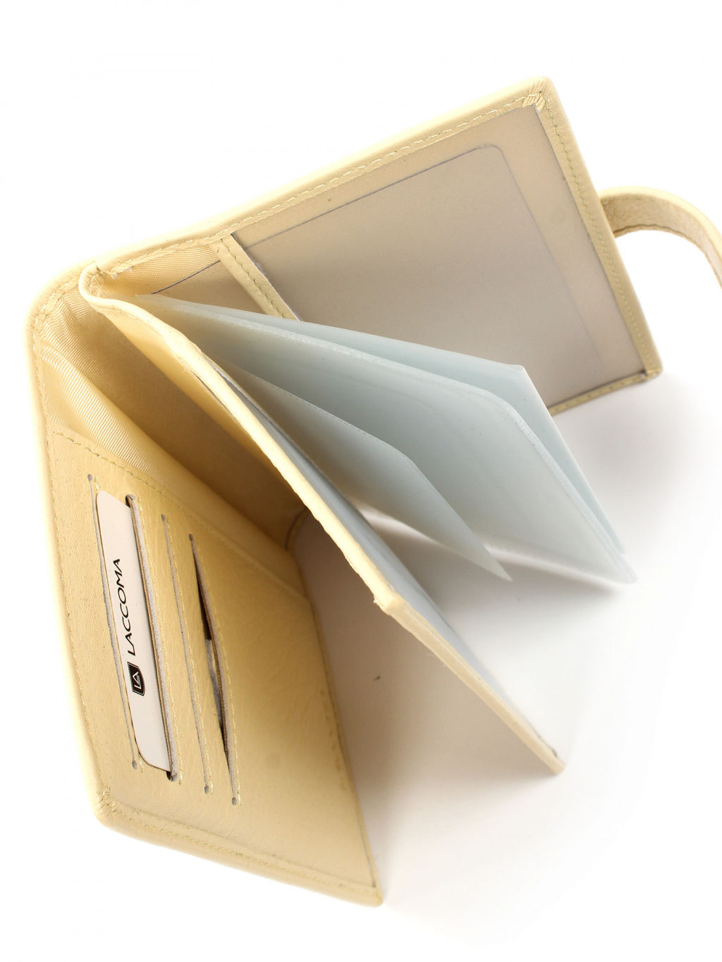 LACCOMA обложка для авто документов LA-3090-светло-желтый натуральная кожа