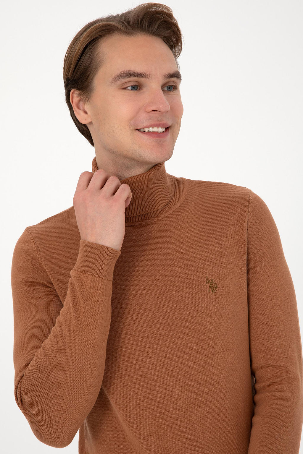 Erkek Camel Basic Kazak - U.s. polo assn фото 2