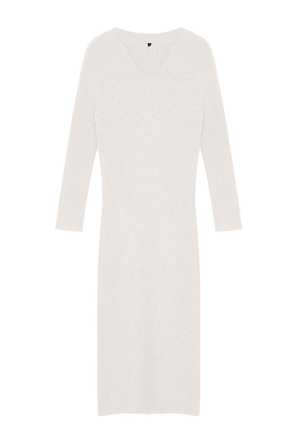 TRENDYOLMILLA Tas Maxi Triko Yunlu Basic Elbise TWOAW25EL00002 фото 13