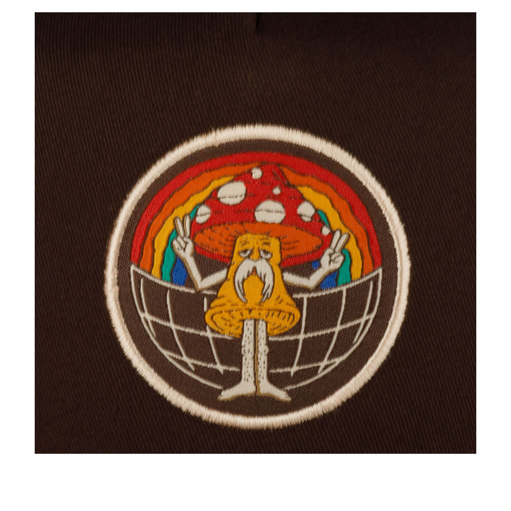 Бейсболка DJINNS арт. HFT Peace & Harmony (коричневый)  фото 3