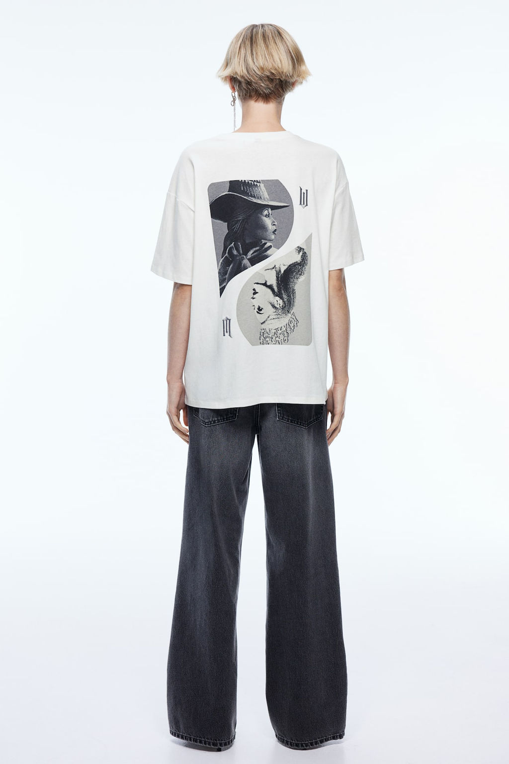 Camiseta boxy con estampado - H&m фото 5