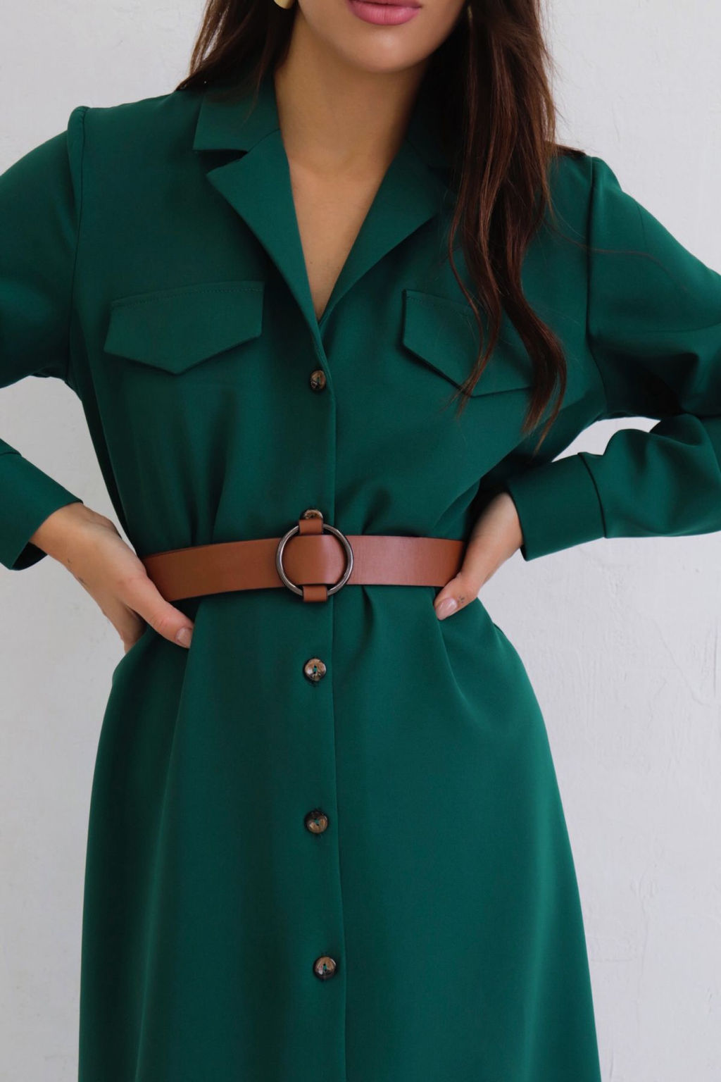 Платье-рубашка с английским воротником - Martichelli фото 148