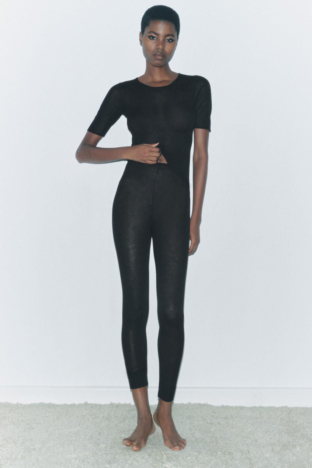 RIBBED FINE KNIT TROUSERS