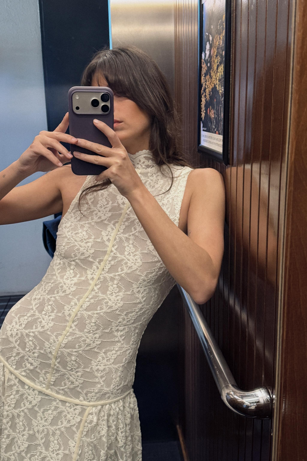 LONG LACE DRESS - Zara фото 4