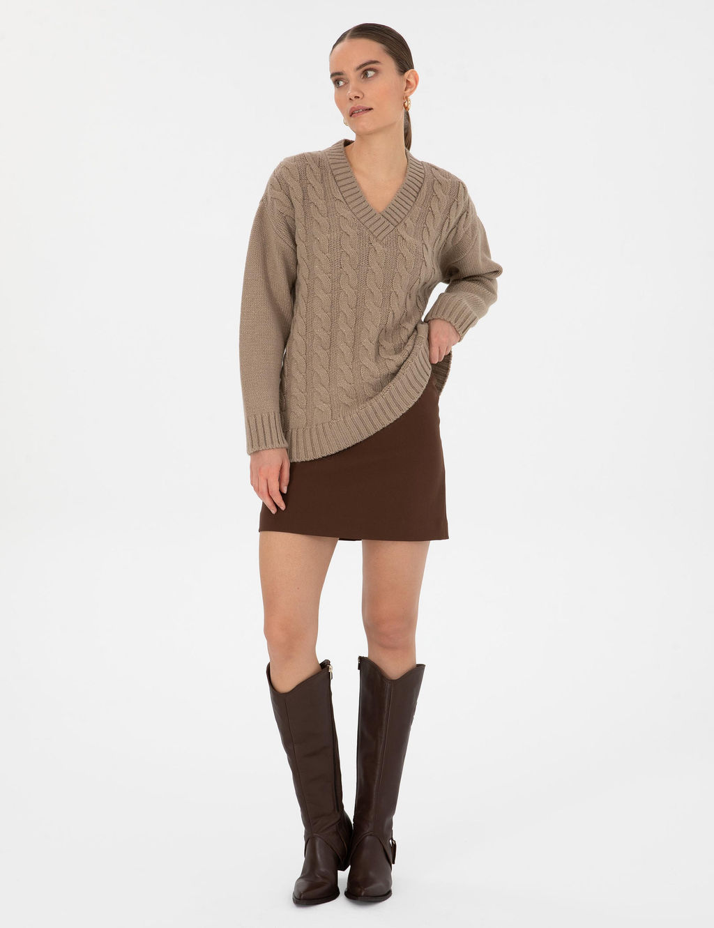 Vizon Comfort Fit V Yaka Kazak - Pierre cardin фото 4