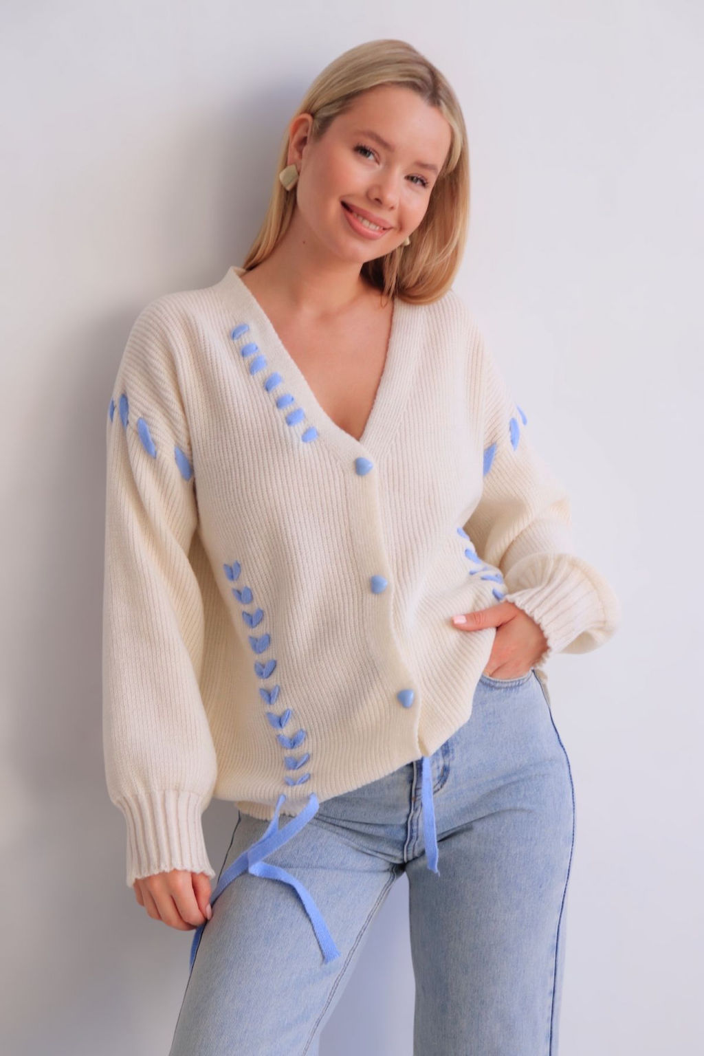 Martichelli Кардиган молочный фото 7