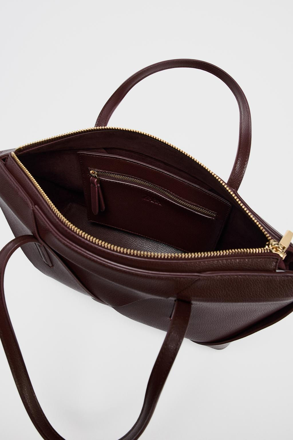 WOVEN ELONGATED HANDBAG - Zara фото 7