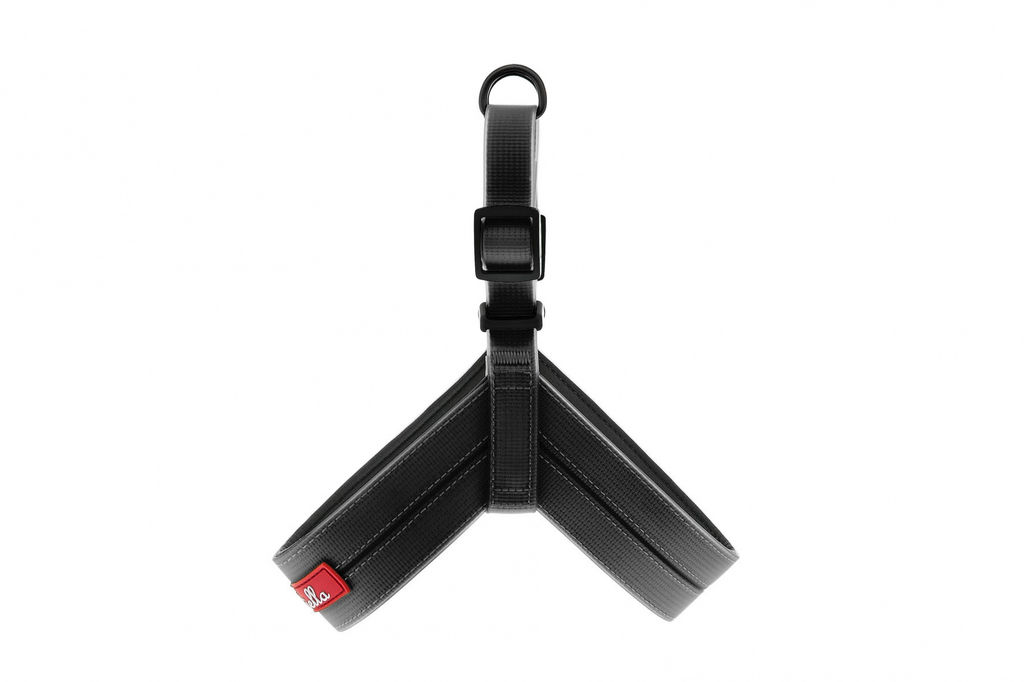 ВИА Силиконовая шлейка "Супер комфорт", черная 4X54 см (PETTORINA COCO FUN FLAT 4X54CM NERO) HI770-N