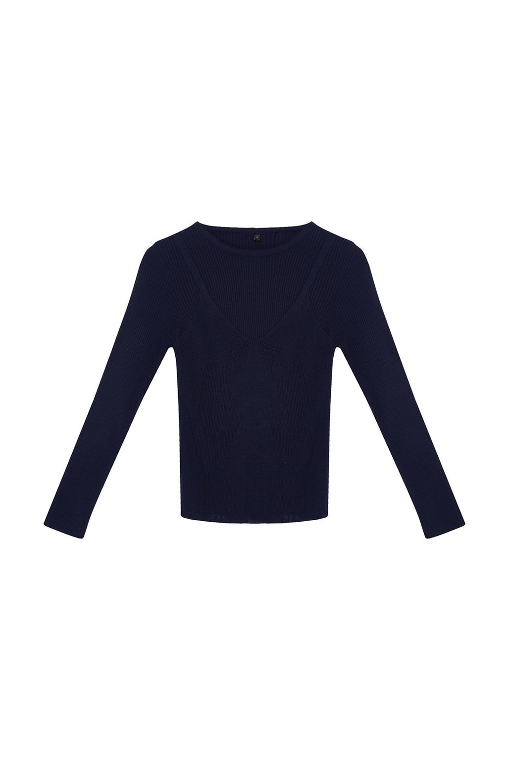 TRENDYOLMILLA Lacivert Basic Ikili Triko Kazak TWOAW25KZ00016
