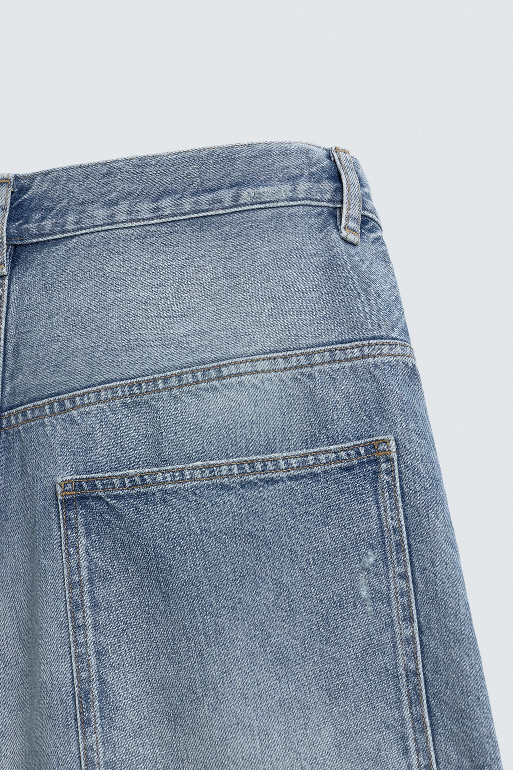 BERMUDA DENIM BAGGY FIT / Azul