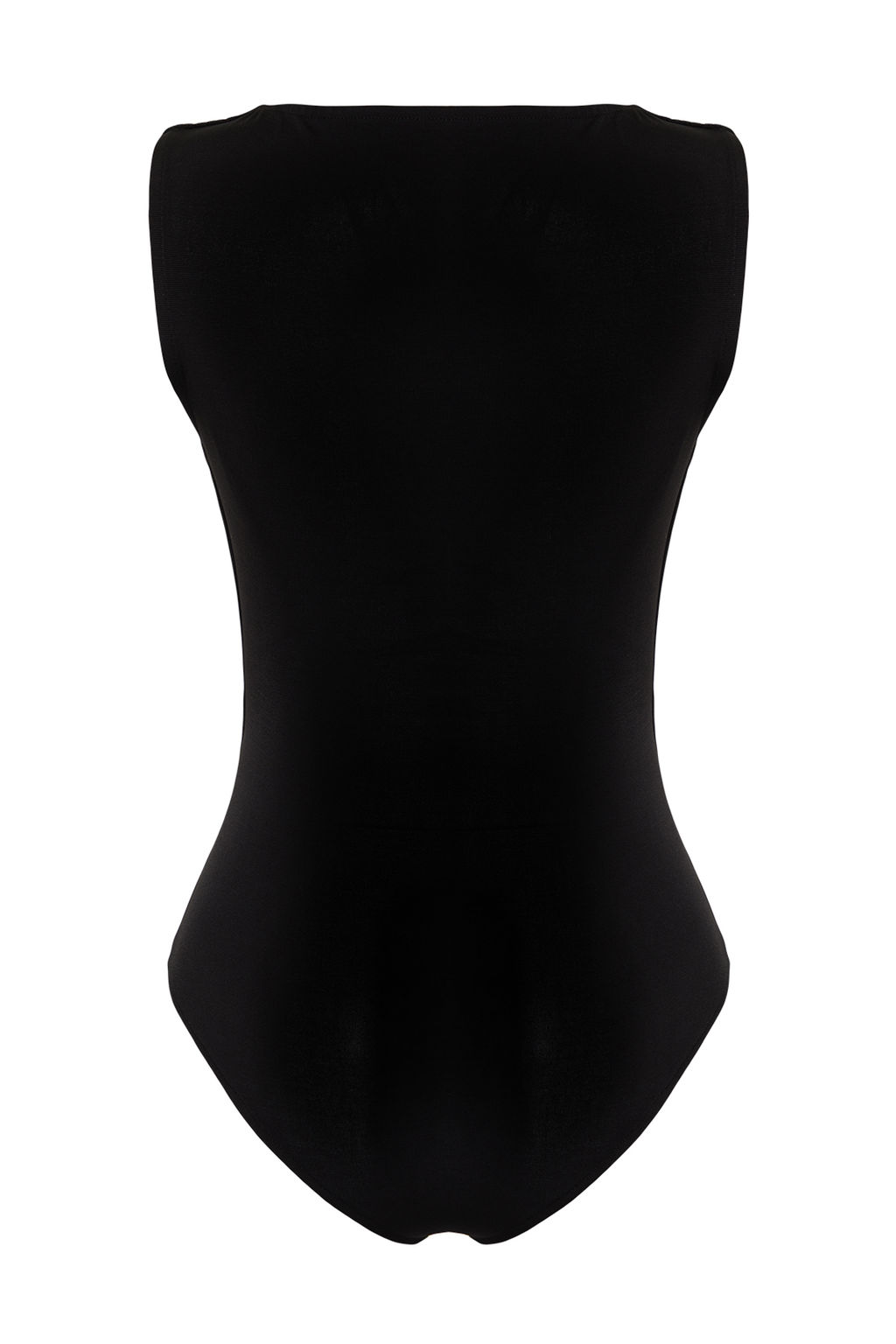 Siyah Buzgu Detayl? Kay?k Yaka Esnek C?tc?tl? Orme Body TWOSS24BD00020