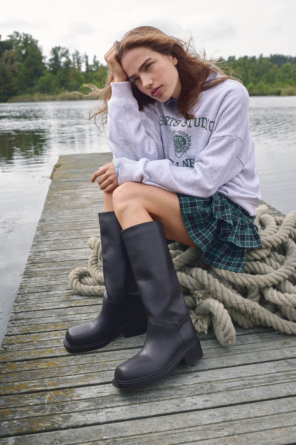 Botas con tac?n cuadrado - H&m фото 3