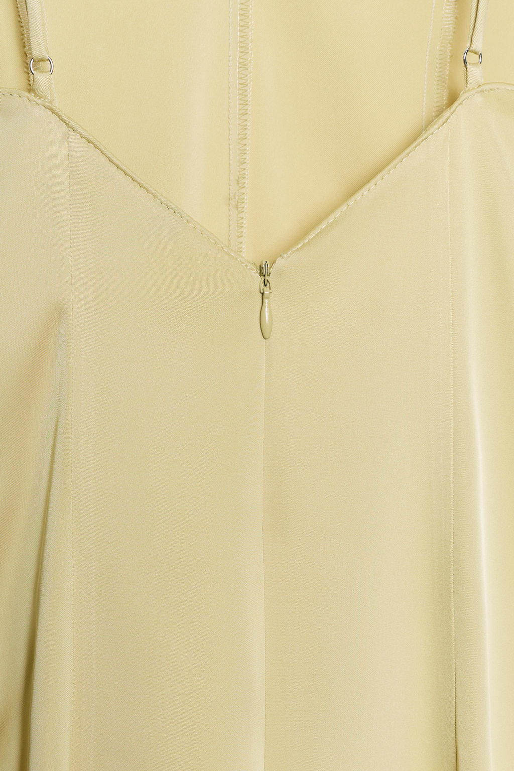 VESTIDO LENCERO COMBINADO / Amarillo pastel - Zara фото 8