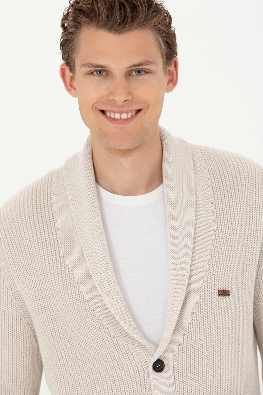 Мужской трикотажный кардиган с камнями - U.s. polo assn фото 9