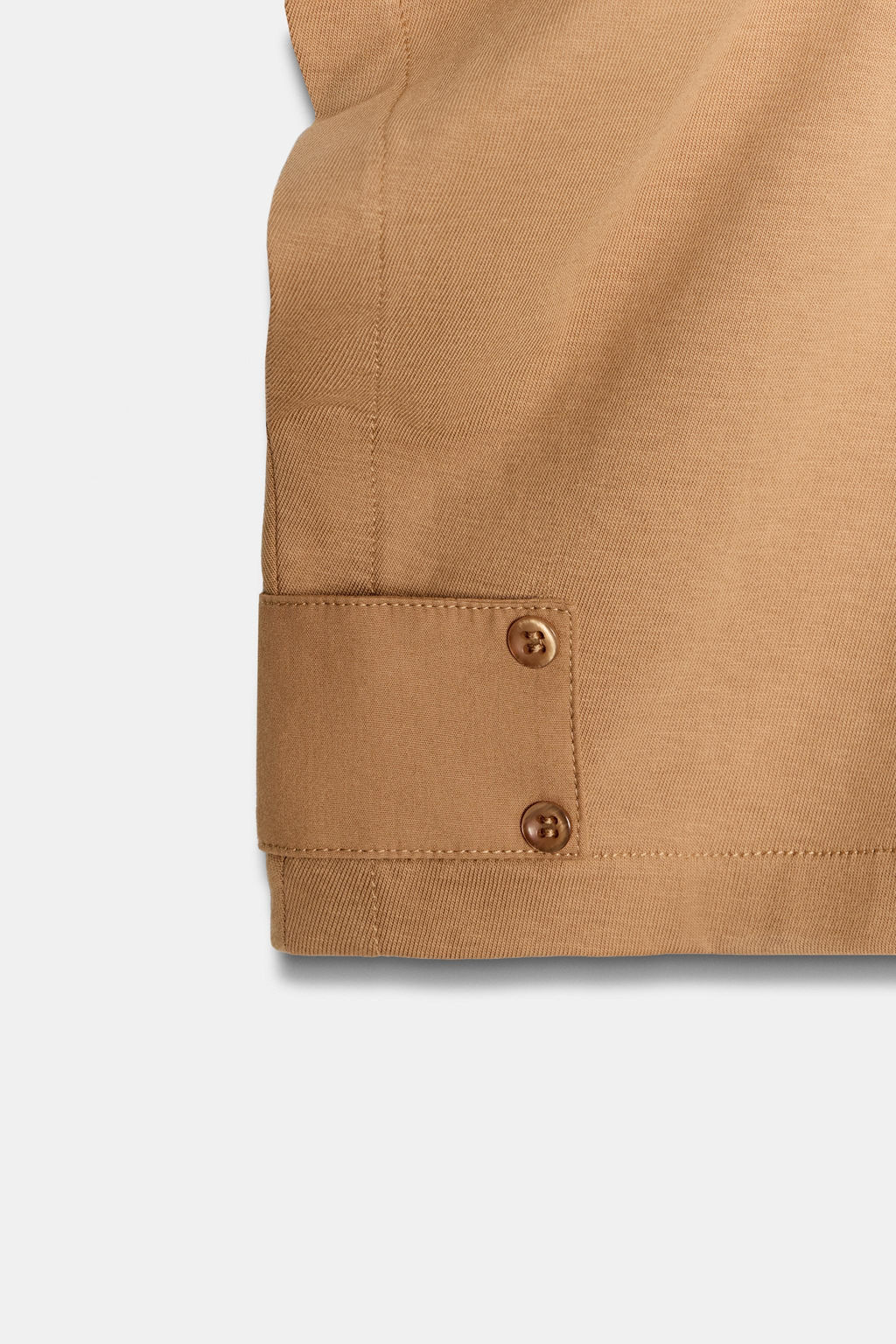 CAMISETA CAPA ALGOD?N / Camel medio - Zara фото 7