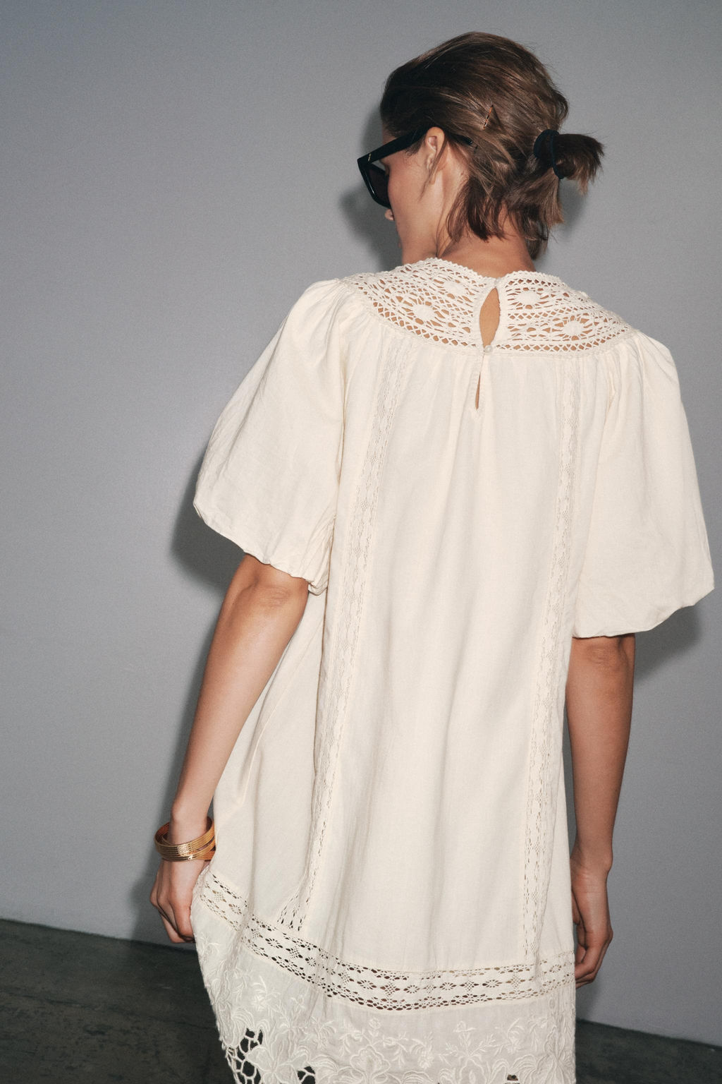 ZW COLLECTION EMBROIDERED SHORT DRESS - Zara фото 10