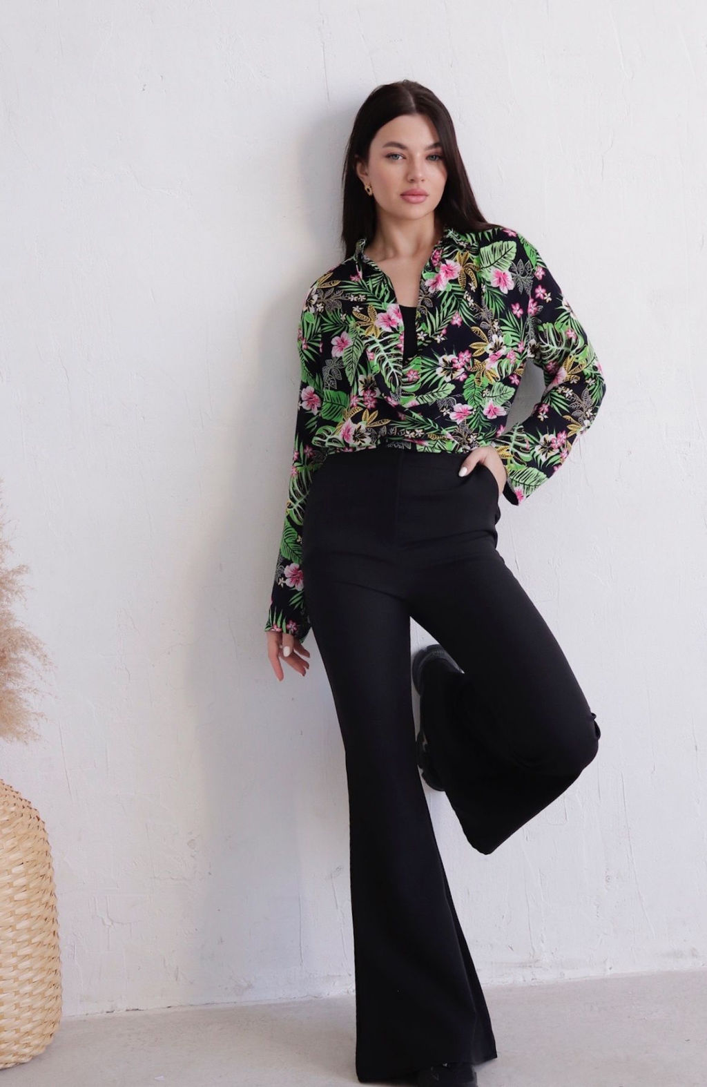 Рубашка с тропическим принтом - Martichelli фото 2