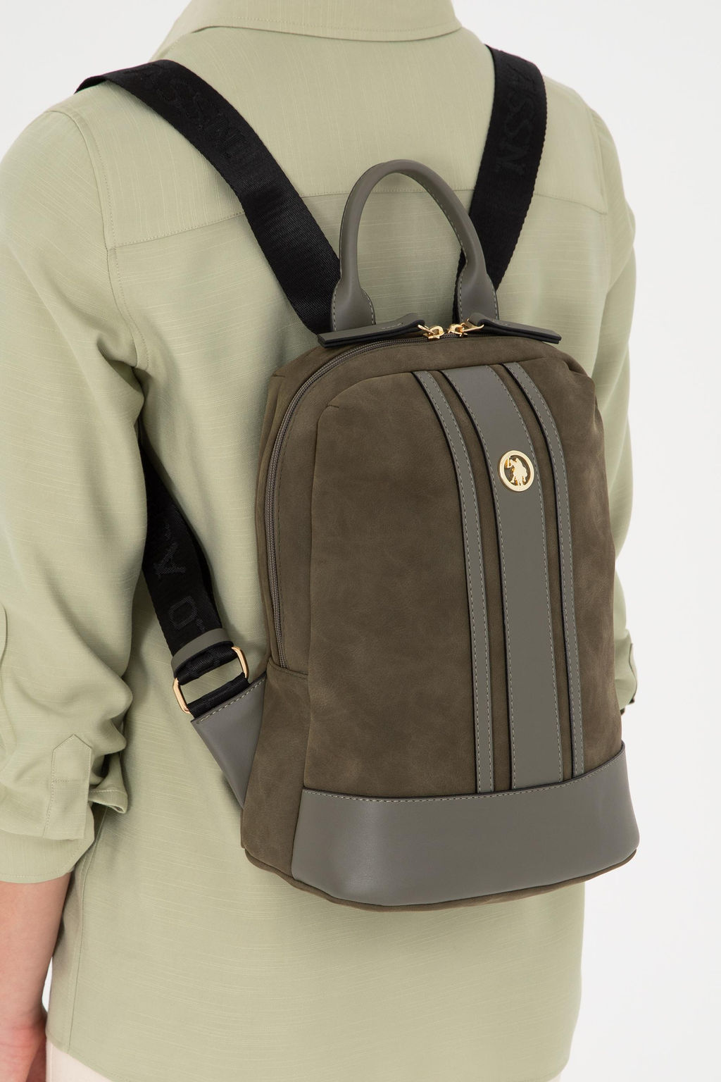 Женская сумка цвета хаки Неожиданная скидка в корзине - U.s. polo assn фото 2