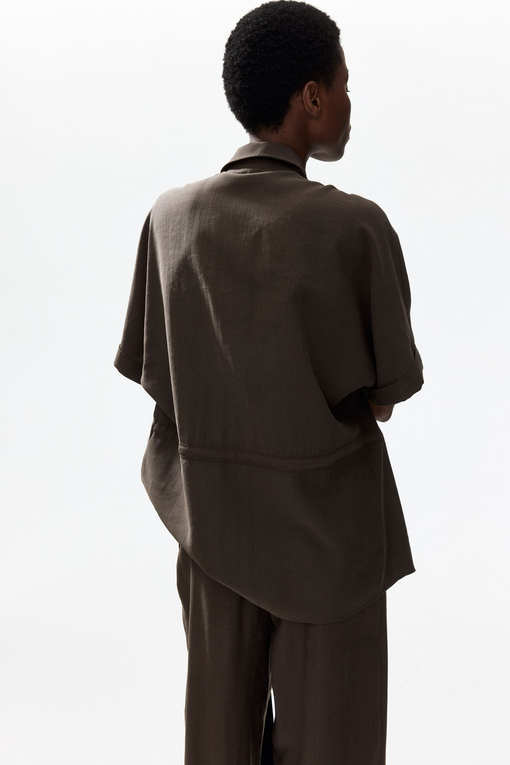Top de sarga con cord?n de ajuste - H&m фото 6