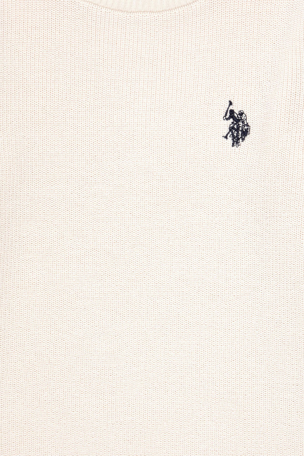 Кремовый базовый свитер для девочек - U.s. polo assn фото 4