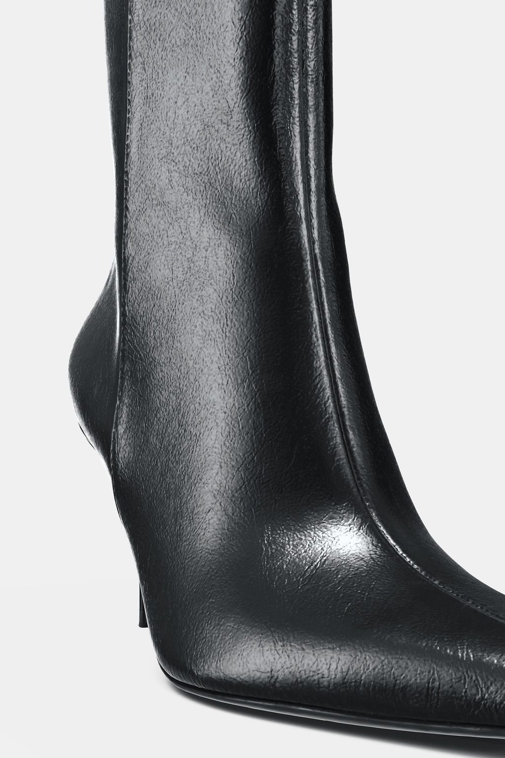 CRACKLED HEEL ANKLE BOOTS - Zara фото 6