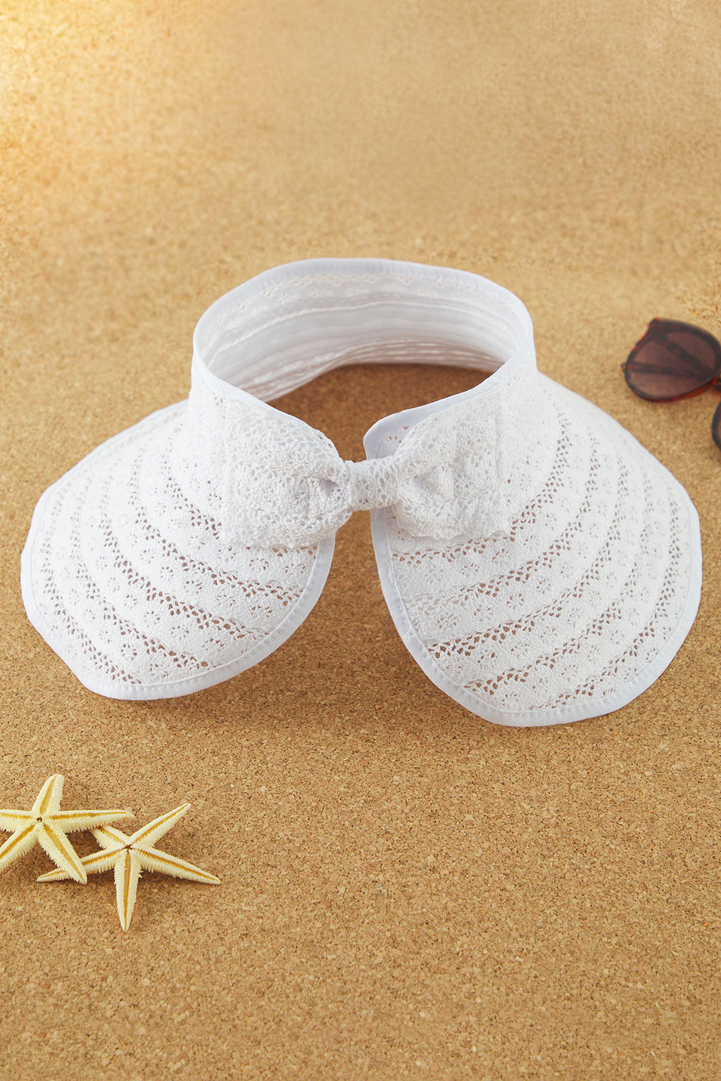 Beyaz Fiyonklu Plaj Sapka TBESS25SP00001 - Trendyolmilla фото 3