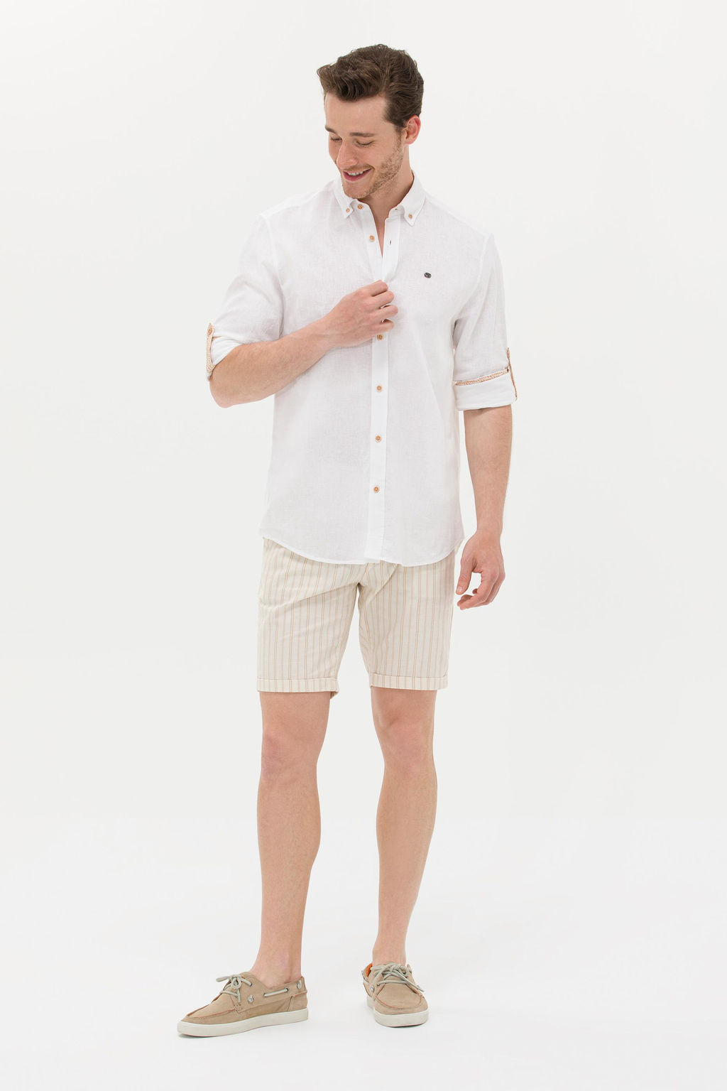 U. S. Polo Assn Мужская рубашка светло-коричневого цвета с длинным рукавом Неожиданная скидка в корзине - U.s. polo assn фото 11