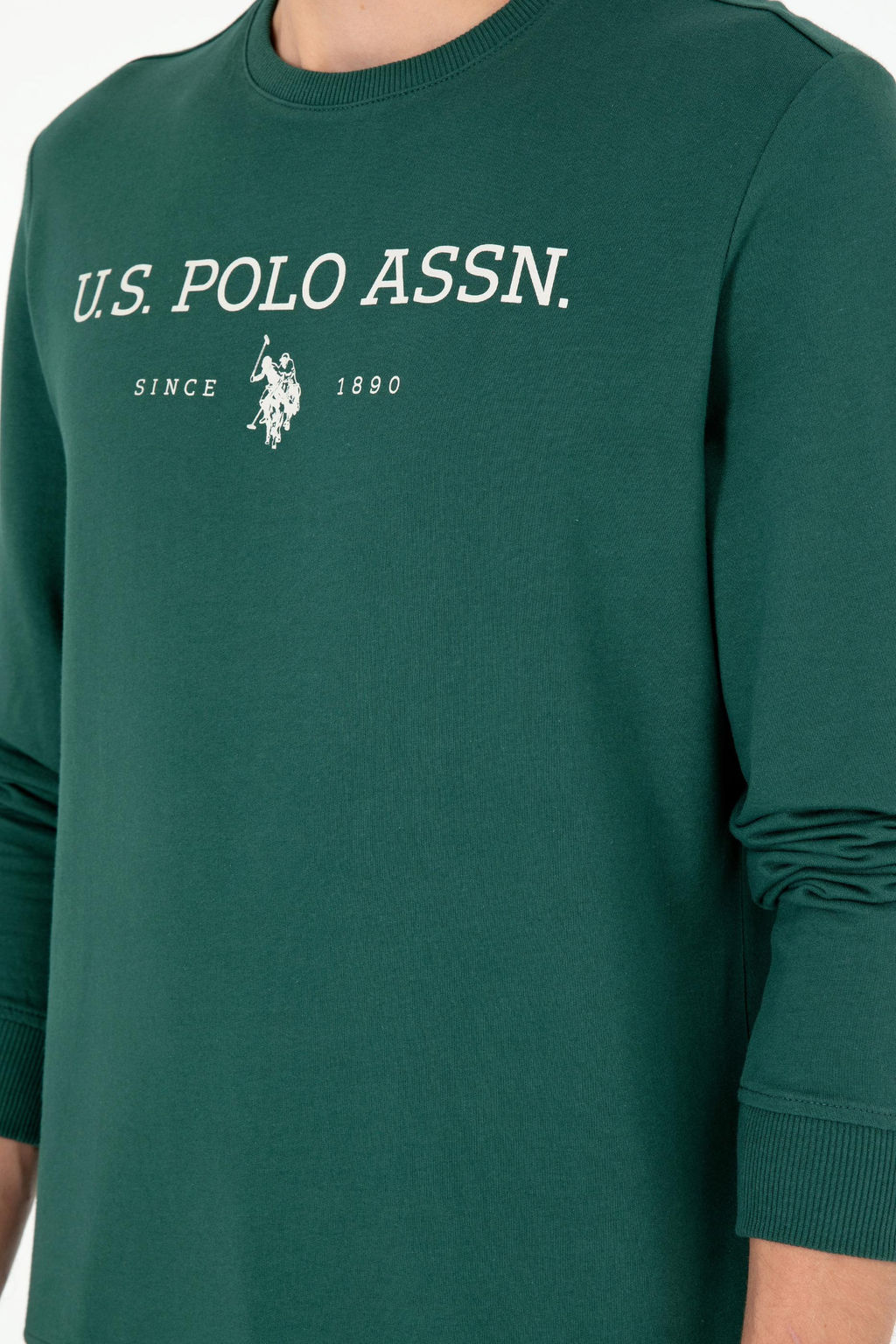 Мужской темно-зеленый свитшот Неожиданная скидка в корзине - U.s. polo assn фото 7