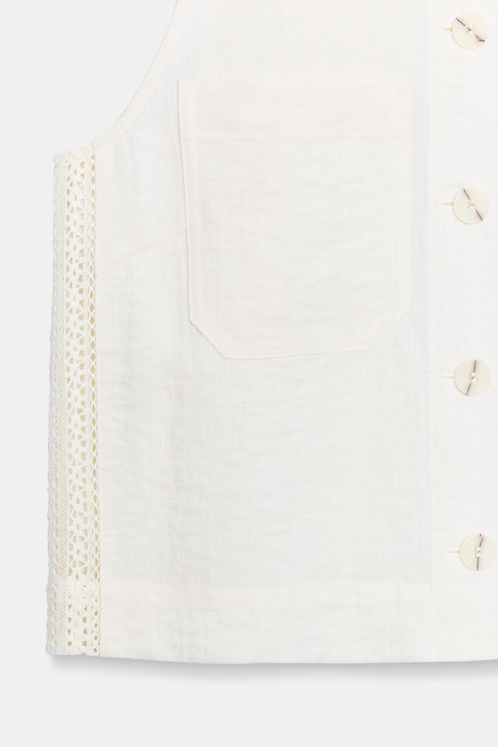 TOP ENTREDOSES LATERALES / Crudo - Zara фото 8