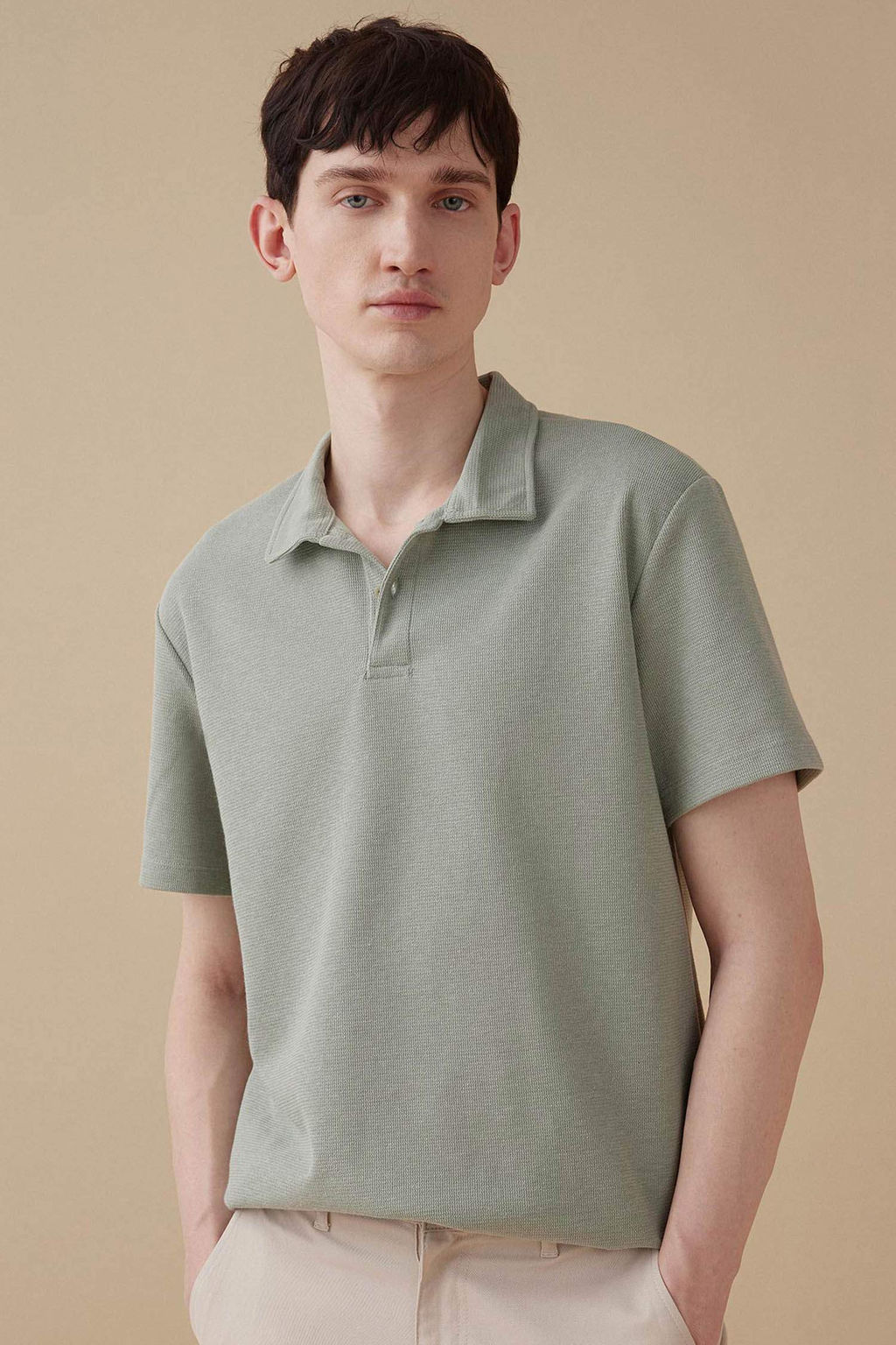 New Regular Fit Basic Duz K?sa Kollu Polo Tisort - Defacto фото 3