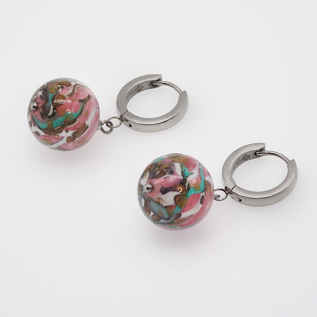 Серьги из муранского стекла ROSE PAYSAGE LS3472