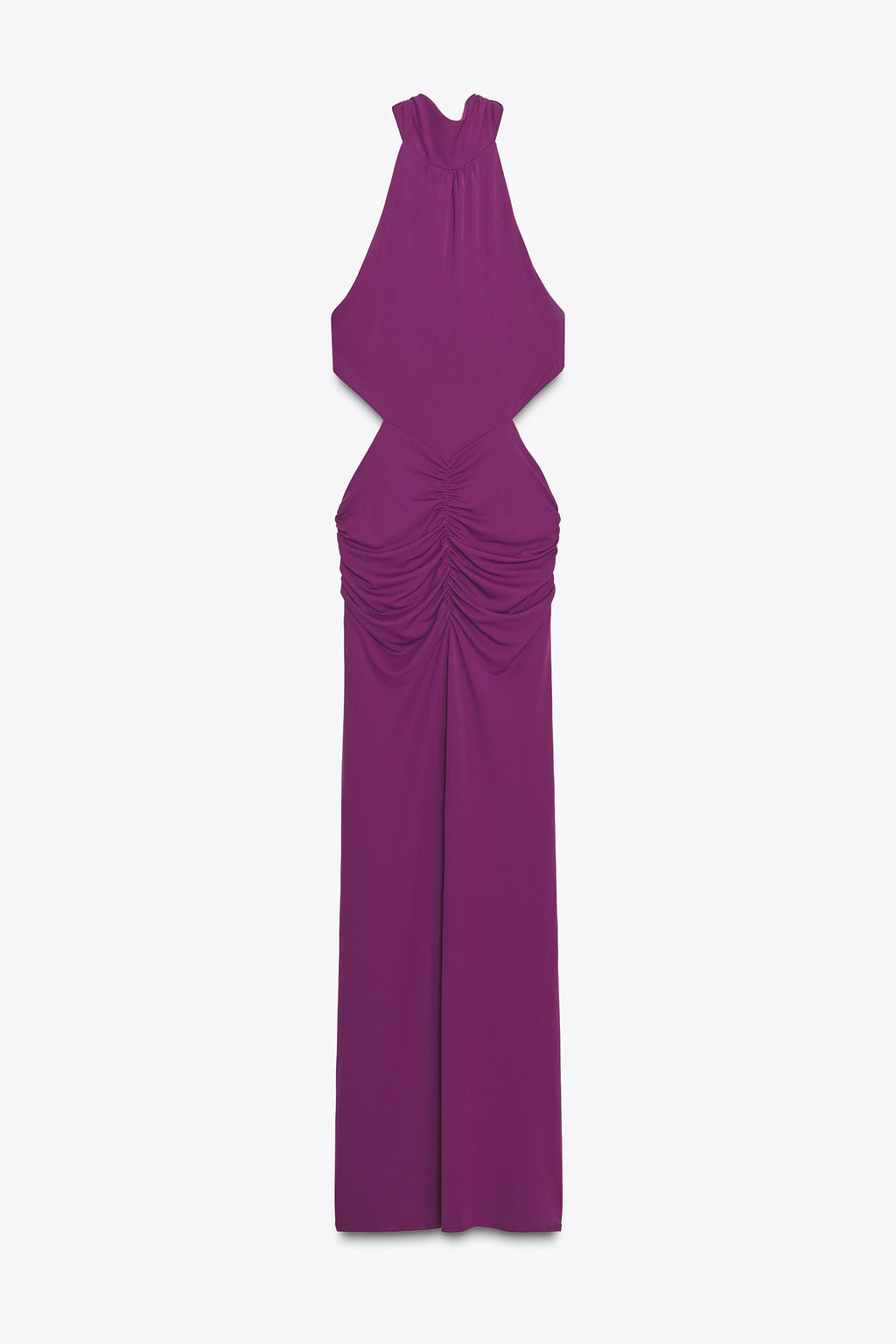 GATHERED HALTER LONG DRESS - Zara фото 8