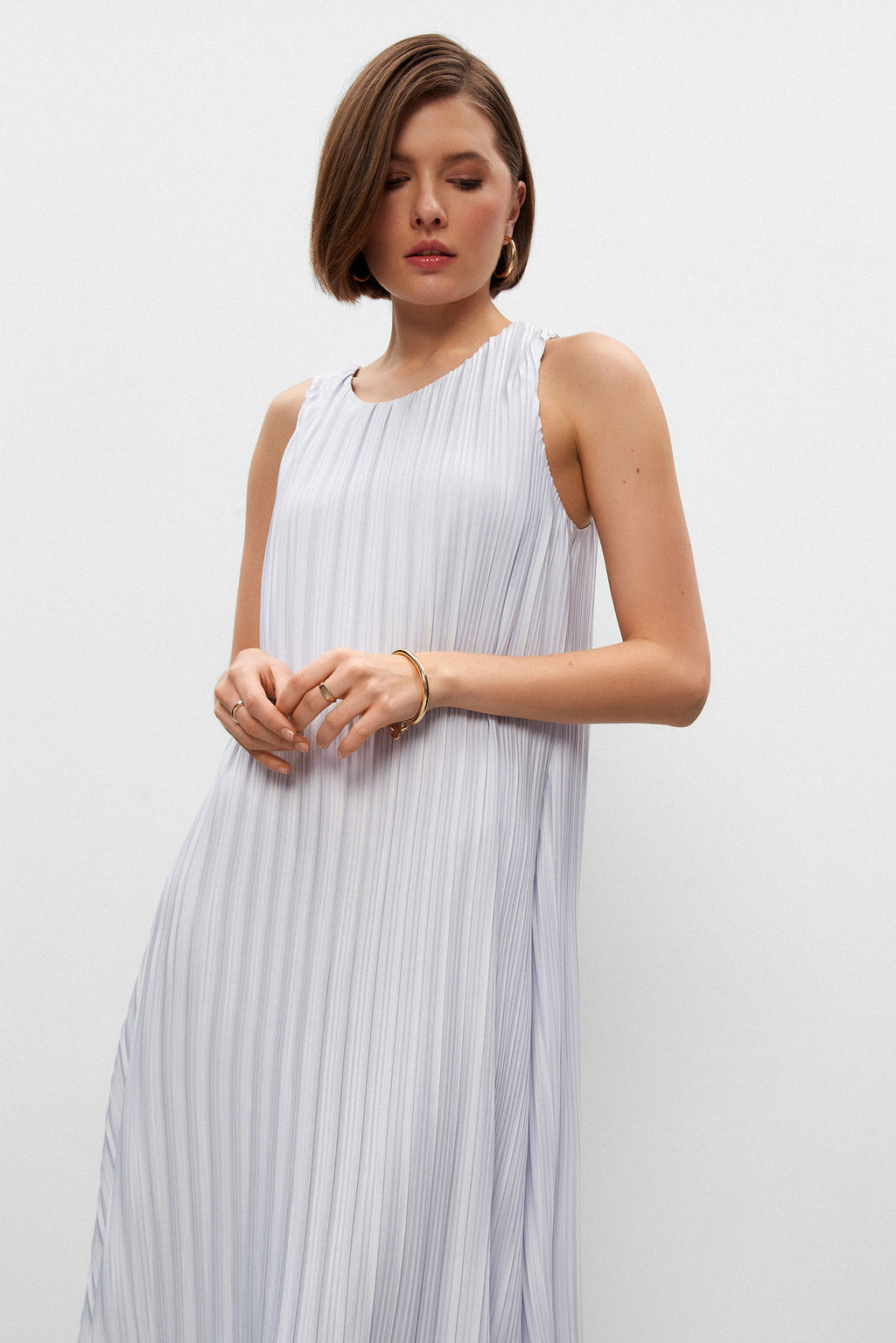 Платье миди плиссе - Mollis фото 2