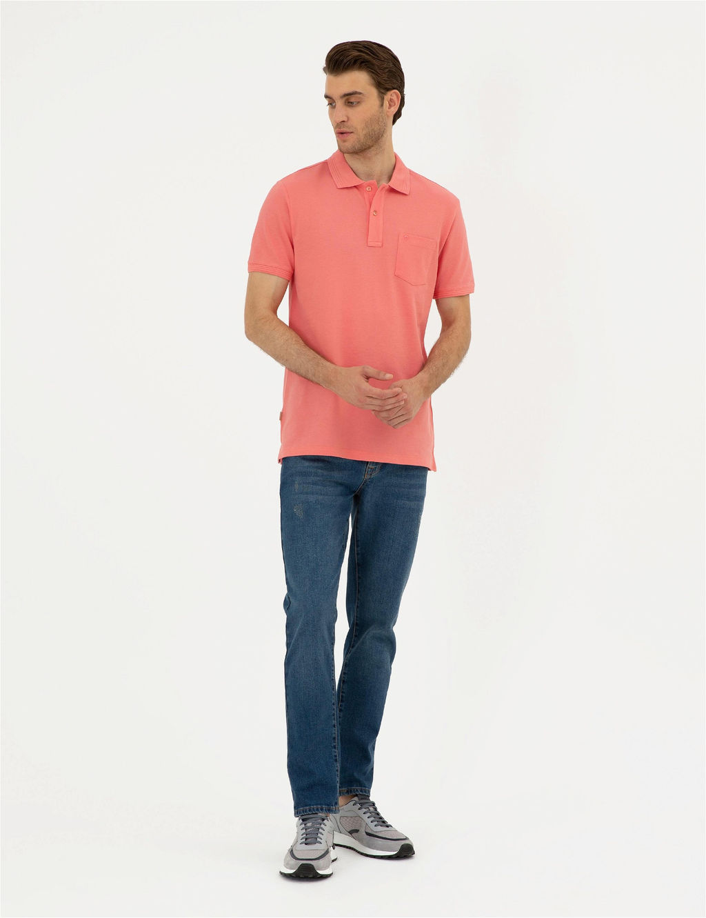 Pembe Regular Fit Basic Ti__rt - Pierre cardin фото 4