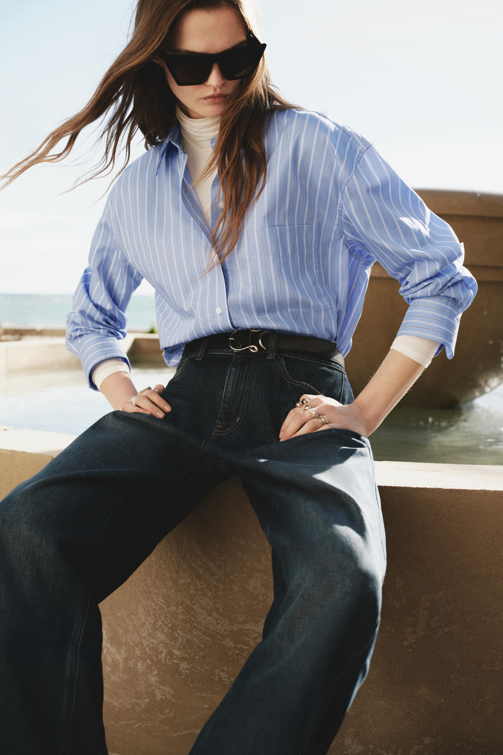 Camisa oversize de popelina - H&m фото 2
